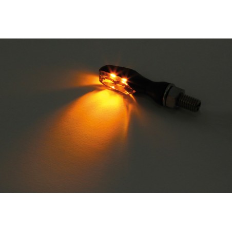 Intermitente LED HIGHSIDER pro Sonic-X2 - homologado E - negro/ahumado - par