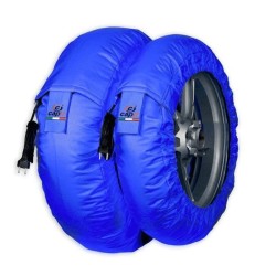 Calentadores Capit Suprema Spina Moto3 Azul (Del.90/17""-Tra.120/16-17"")