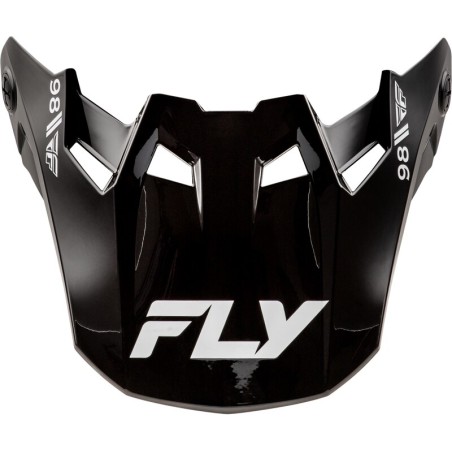 Visera FLY RACING para casco Formula CC Objective - Negro / Blanco