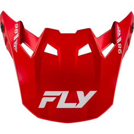 Visera FLY RACING para casco Formula CC Objective - Rojo / Blanco