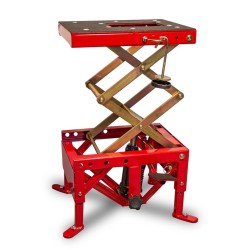 Elevador hidraulico central off road VECTOR rojo (ruedas no incluidas)