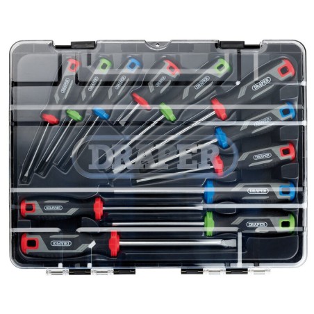 DRAPER Soft Grip Screwdriver Set - 12 Piece