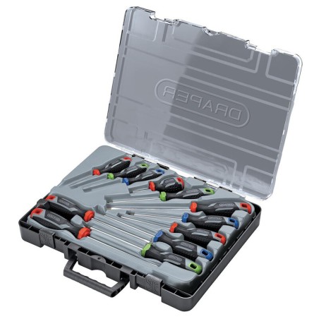 DRAPER Soft Grip Screwdriver Set - 12 Piece