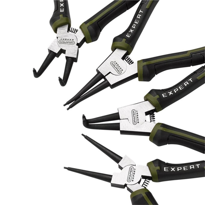 DRAPER Circlip Pliers Set - 180mm (4 Piece)