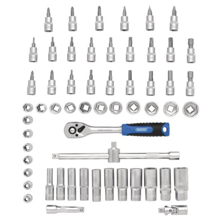DRAPER HI-TORQ® Metric Socket and Bit Set - 3/8" Sq. Dr. (58 Piece)