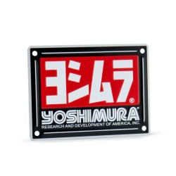 Placa con logo Yoshimura para Silencioso RS-4