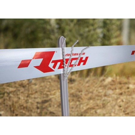 Estaca para cinta de marcaje RACETECH blanco con logo