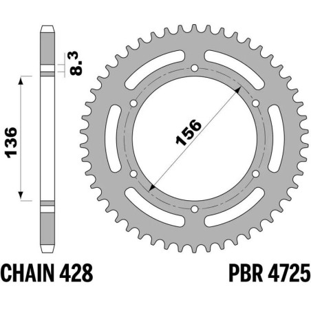 Corona PBR acero estándar 4725 - 428