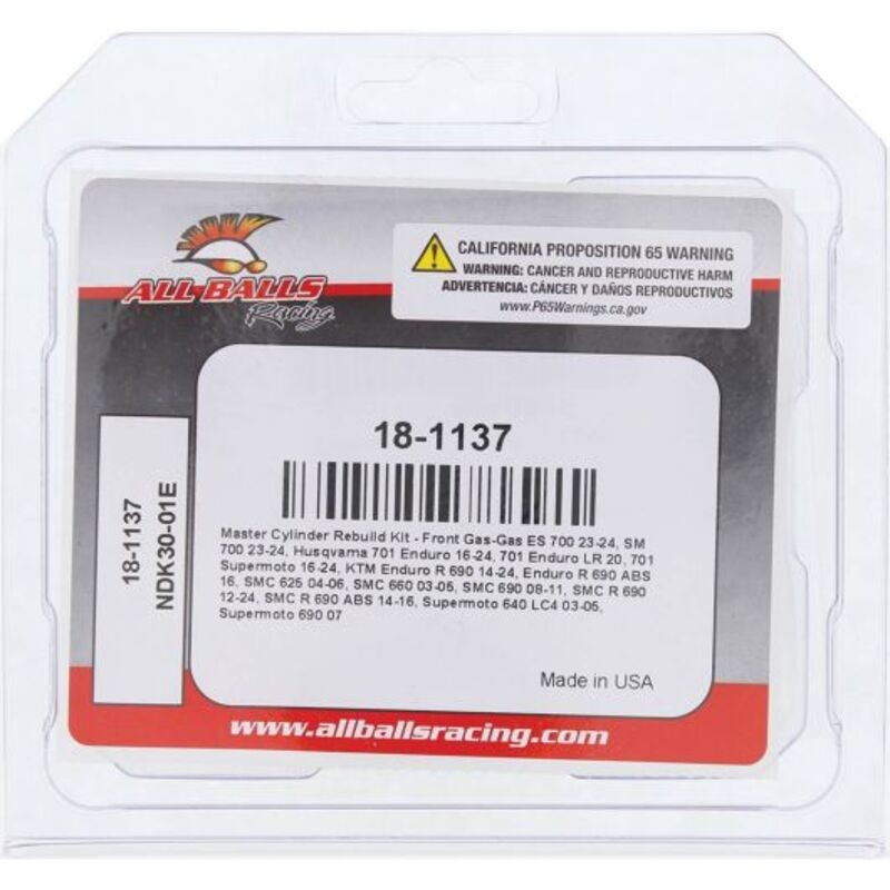 Kit de reparación de bomba de freno ALL BALLS