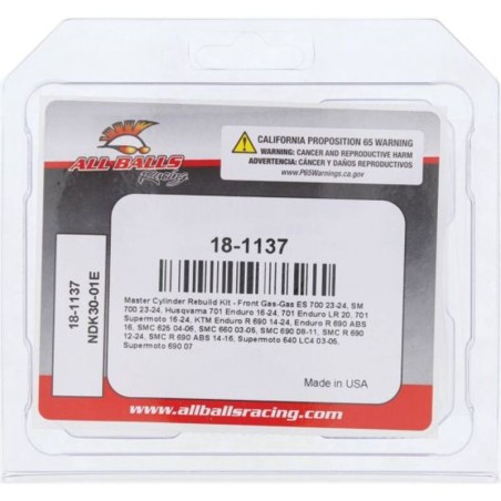 Kit de reparación de bomba de freno ALL BALLS