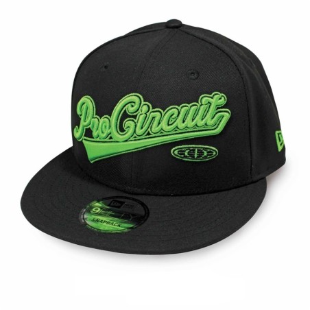 Gorra PRO CIRCUIT Snapback - Negro/Verde Neón