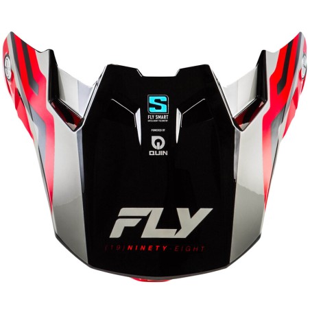 Visera FLY RACING Formula S Carbon Byte - Red Carbon/rojo/gris