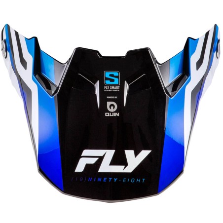 Visera FLY RACING Formula S Carbon Byte - Blue Carbon/azul/blanco