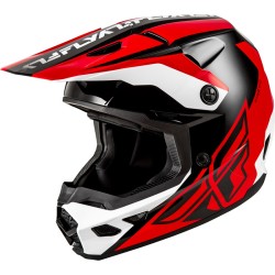 Casco FLY RACING Kinetic Crest - rojo/negro/blanco