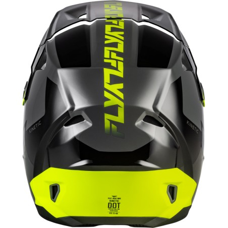 Casco FLY RACING Kinetic Crest - gris/negro/Hi-Vis