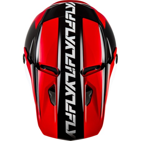 Casco FLY RACING Kinetic Crest - rojo/negro/blanco