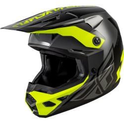 Casco FLY RACING Kinetic Crest - gris/negro/Hi-Vis