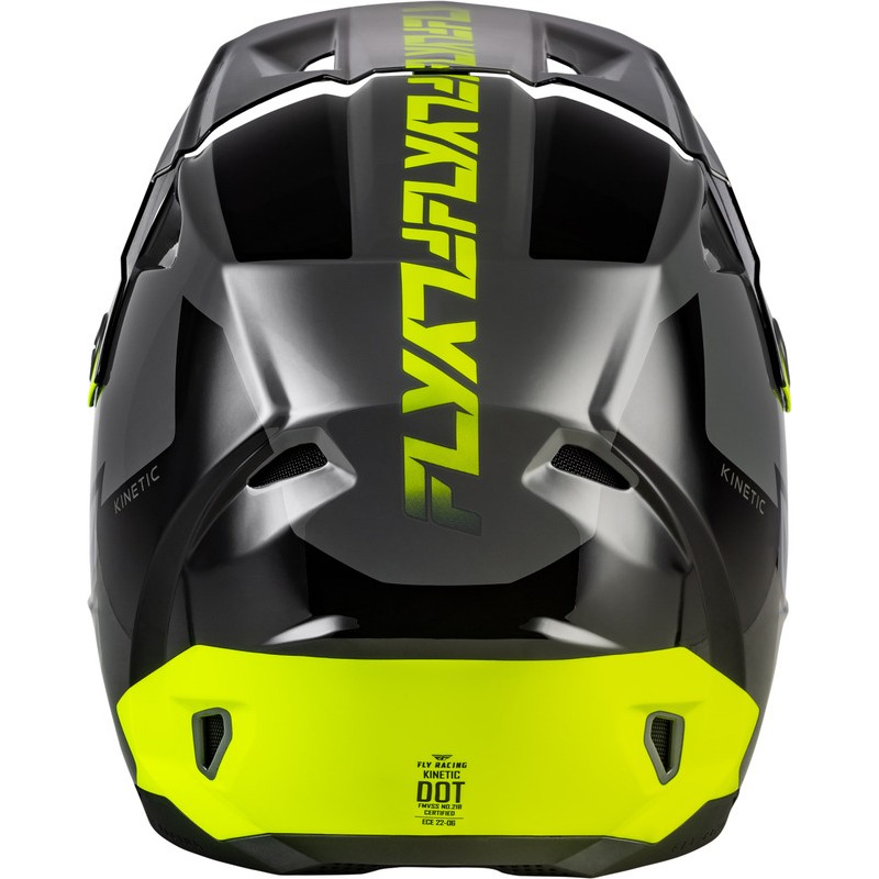 Casco FLY RACING Kinetic Crest - gris/negro/Hi-Vis
