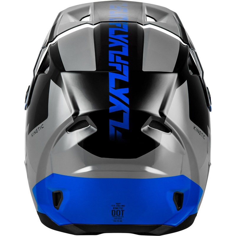 Casco FLY RACING Kinetic Crest - gris/negro/azul