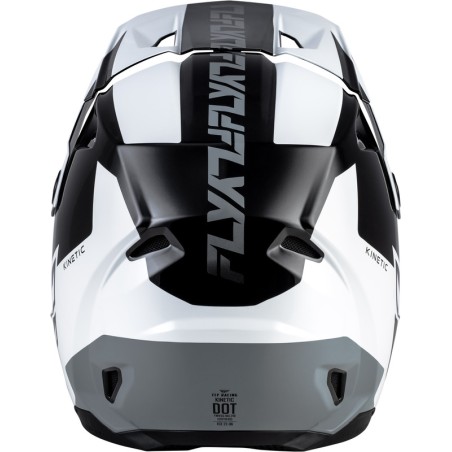 Casco FLY RACING Kinetic Crest - negro/blanco/gris