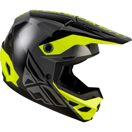 Casco FLY RACING Kinetic Crest - gris/negro/Hi-Vis
