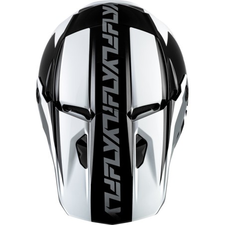Casco FLY RACING Kinetic Crest - negro/blanco/gris