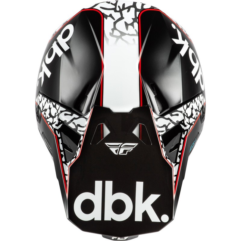 Casco FLY RACING Formula CP Special Edition DBK - negro/blanco/rojo