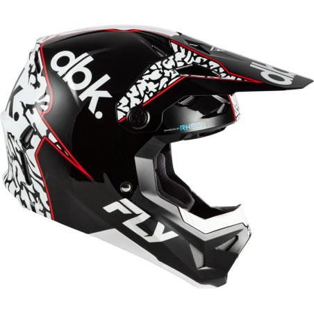 Casco FLY RACING Formula CP Special Edition DBK - negro/blanco/rojo