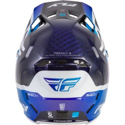 Casco FLY RACING Formula S Carbon Byte - Blue Carbon/blanco 2