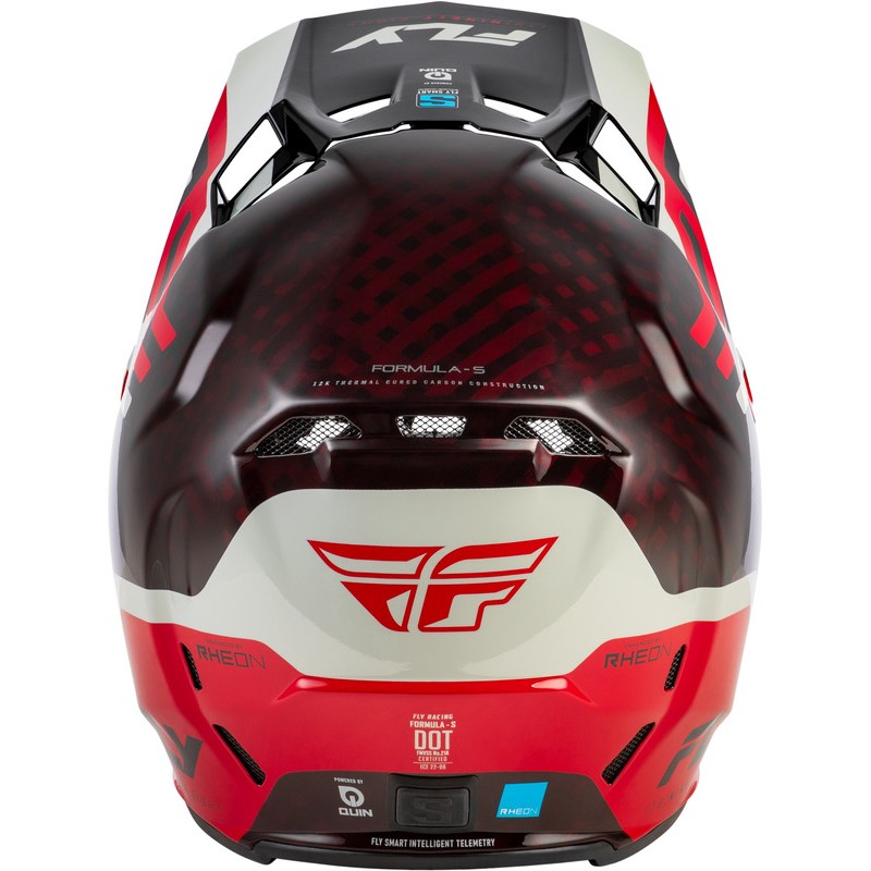 Casco FLY RACING Formula S Carbon Byte - Red Carbon/gris