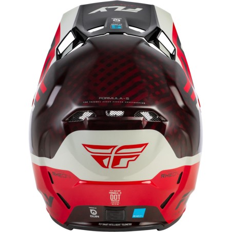 Casco FLY RACING Formula S Carbon Byte - Red Carbon/gris