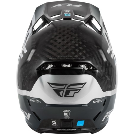 Casco FLY RACING Formula S Carbon Byte - Black Carbon/gris/plata