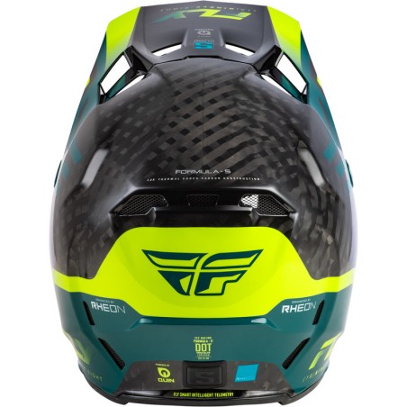 Casco FLY RACING Formula S Carbon Byte - Black Carbon/Teal/Lime