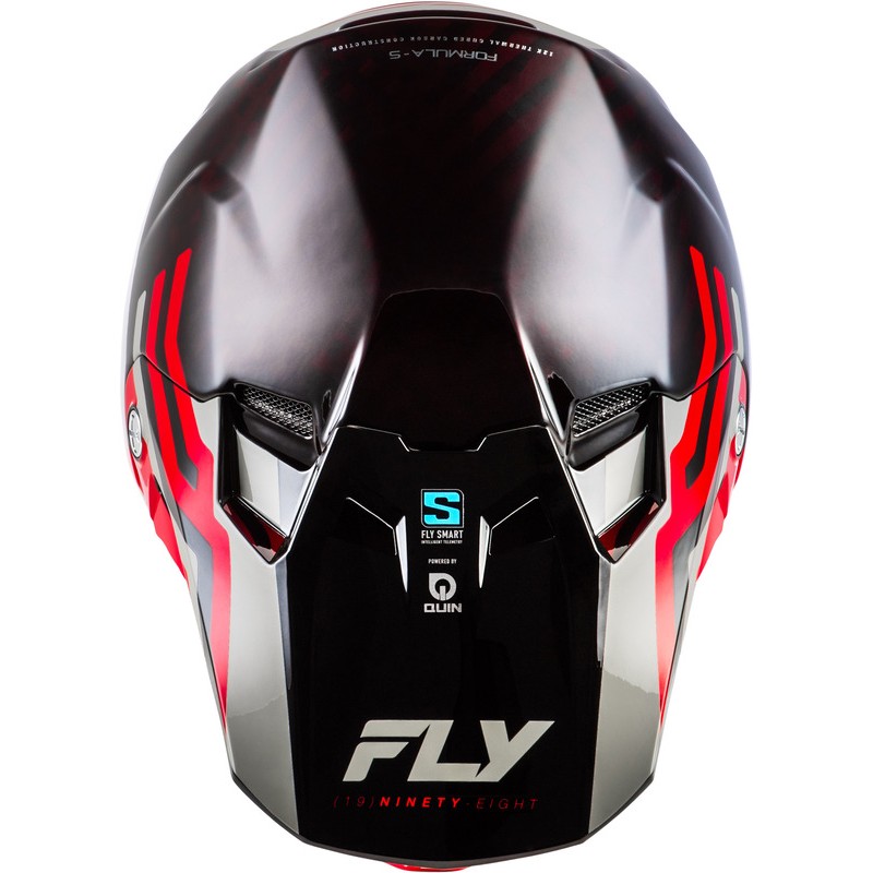 Casco FLY RACING Formula S Carbon Byte - Red Carbon/gris