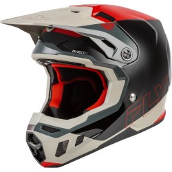 Casco FLY RACING Formula CC Glide - negro/rojo/gris