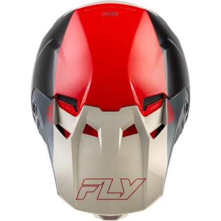 Casco FLY RACING Formula CC Glide - negro/rojo/gris