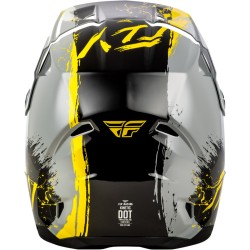Casco enfant FLY RACING Kinetic Drip - gris/negro/amarillo 2