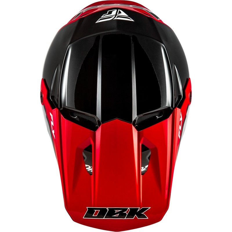 Casco FLY RACING Kinetic Special Edition DBK - negro/rojo/gris