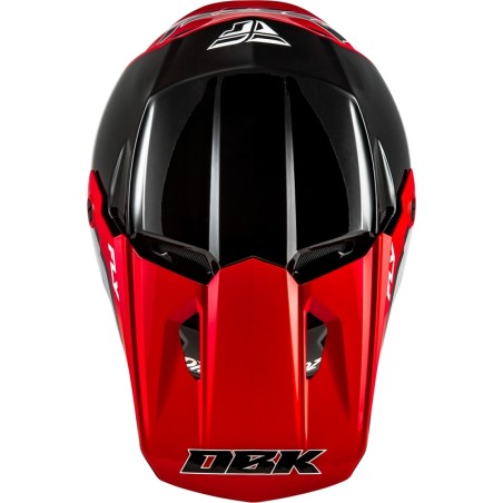 Casco FLY RACING Kinetic Special Edition DBK - negro/rojo/gris