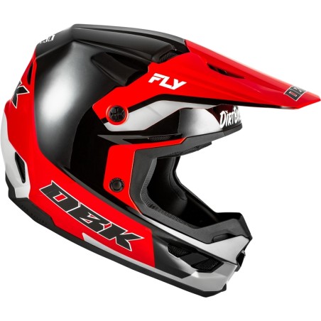 Casco FLY RACING Kinetic Special Edition DBK - negro/rojo/gris