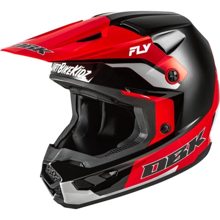 Casco FLY RACING Kinetic Special Edition DBK - negro/rojo/gris