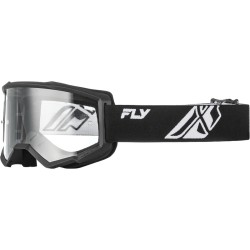 Gafas FLY RACING Focus negro/blanco - Lente transparente