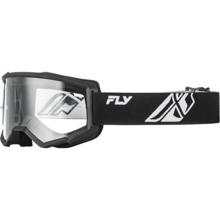 Gafas FLY RACING Focus negro/blanco - Lente transparente