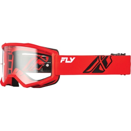 Gafas FLY RACING Focus rojo/negro - Lente transparente