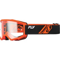Gafas FLY RACING Focus negro/naranja - Lente transparente