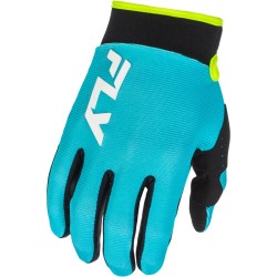 Guantes infantiles FLY RACING F-16 - Aqua/negro/blanco