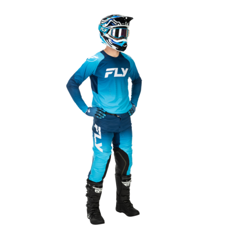 Guantes FLY RACING Evolution DST - azul/blanco
