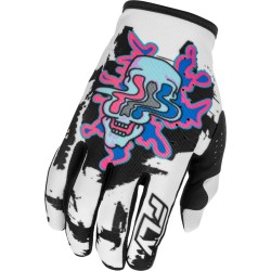 Guantes FLY RACING Lite Warp Special Edition - blanco/azul/rosa