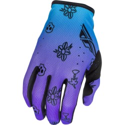 Guantes FLY RACING Lite Outline Special Edition - violeta/azul/negro