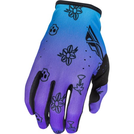 Guantes FLY RACING Lite Outline Special Edition - violeta/azul/negro